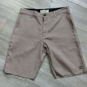 VTG Kanvas‎ By Katin Shorts Men's 31 Black & White Houndstooth Logo Performance